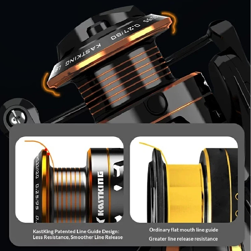 ホットカストキングスピニングフィッシングリールオールメタルゼ - Kastking Reel Zephyr のレビューと価格