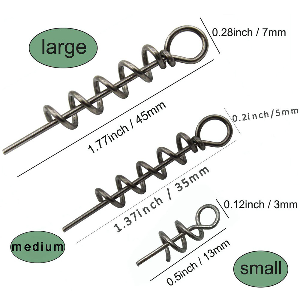 30 個ステンレス鋼スプリングロックピン釣りピンネジクランク - Fishing Lure Accessories のレビューと価格