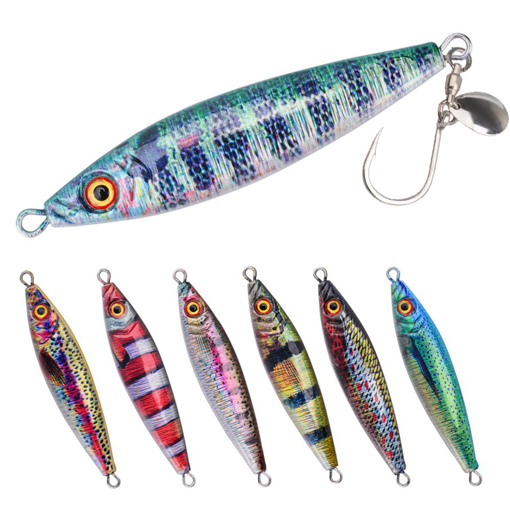 メタルジグ ルアー スピニングブレード付き 海水スロージギン - Fishing Lure Buzzbait のレビューと価格