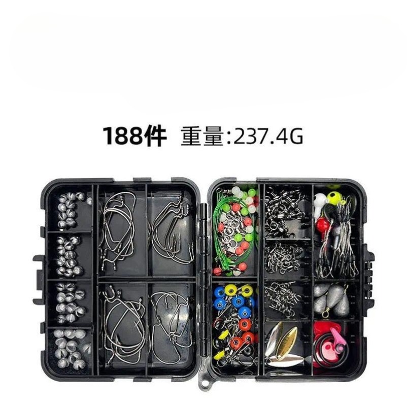 188個入り釣り用アクセサリー・ルアーキット、釣り道具セット - Fishing Lure Accessories のレビューと価格